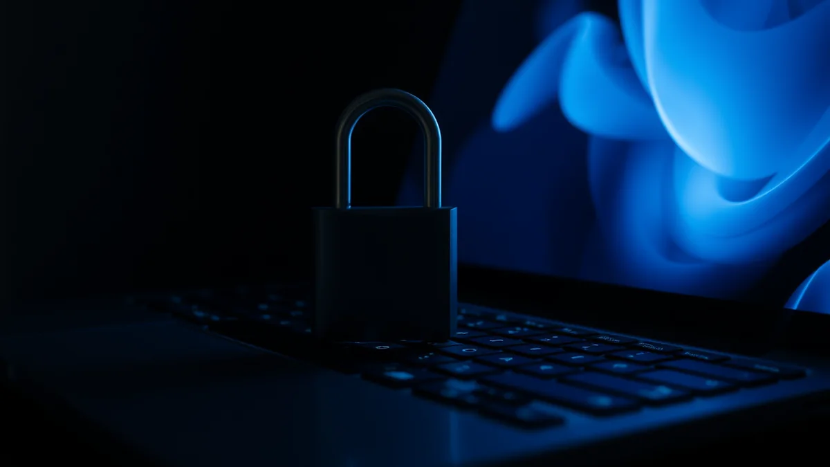 Two security testers reviewing findings from a web application assessment in a dimly lit office